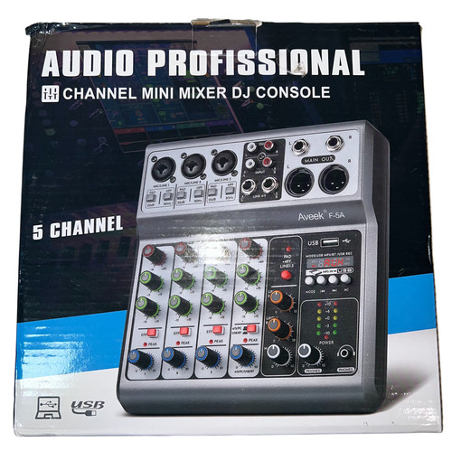 Aveek channel audio - 5‑channel, mixer