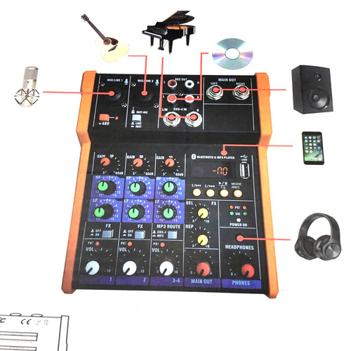Professional audio channel - audio, 4-channel
