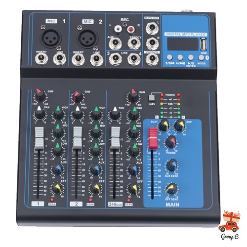 Channel audio mixer portable - audio,